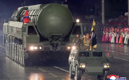 North Korea showcases its most powerful weapons in military parade