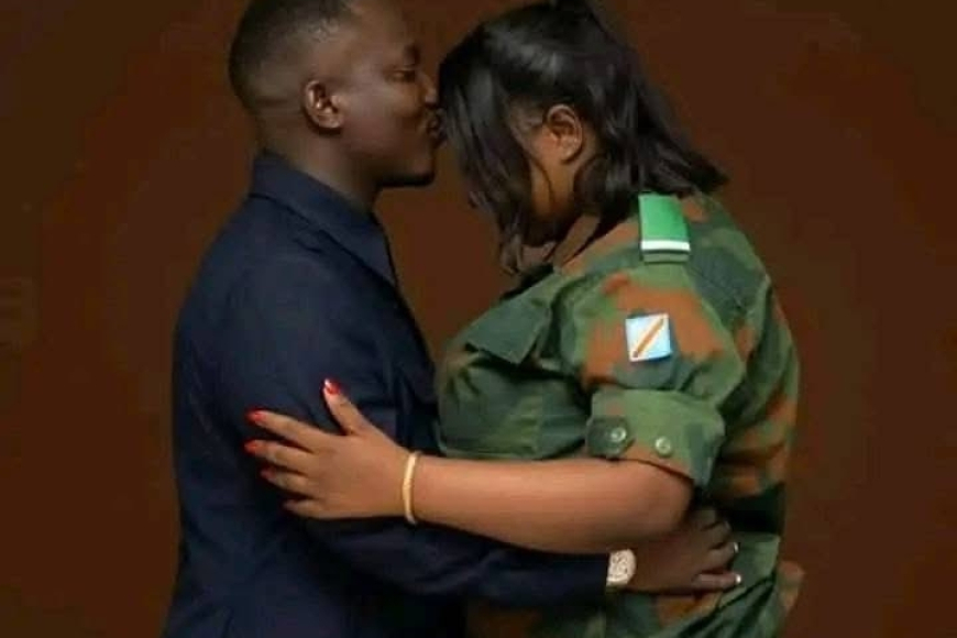 DRC female soldier gets one-year suspended sentence over viral kissing photos