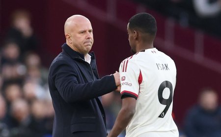 Slot relieved as Isak breaks Premier League duck and Liverpool stop the slide with win at West Ham