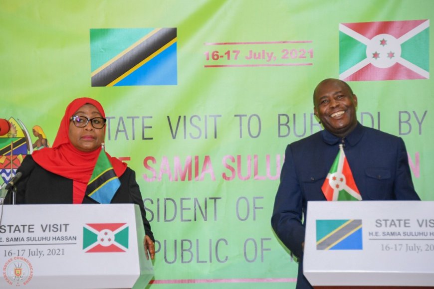 Ndayishimiye attends Samia Suluhu’s swearing-In