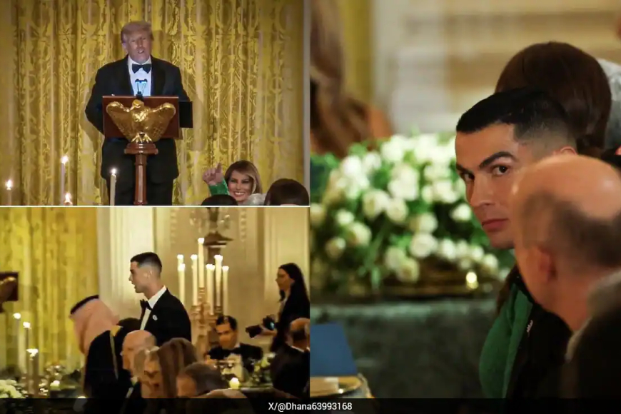 Cristiano Ronaldo joins Saudi crown prince at high-profile White House dinner