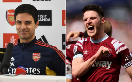 Arteta hopeful over Declan Rice fitness but warns Arsenal face ‘complicated’ defensive setback