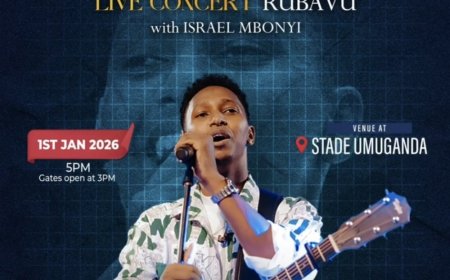 Israel Mbonyi’s New Year Concert in Rubavu Relocated to Umuganda Stadium