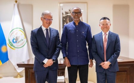 Kagame hosts Jack Ma and Jerry Yang