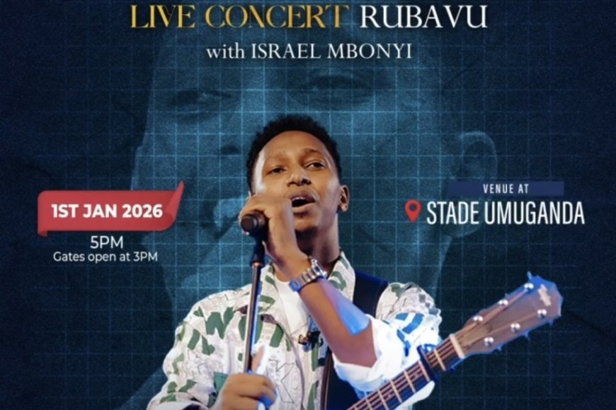 Israel Mbonyi’s New Year Concert in Rubavu Relocated to Umuganda Stadium